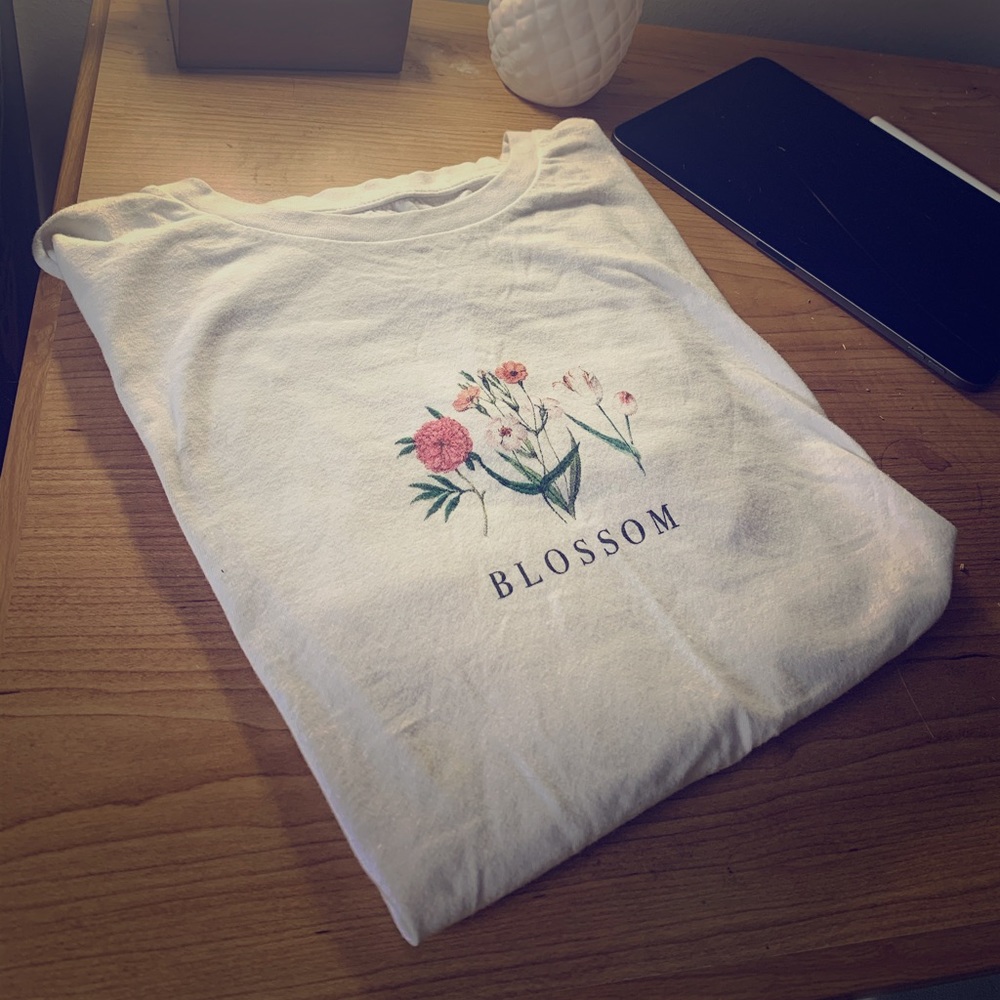 Blue Notes white cotton T-shirt